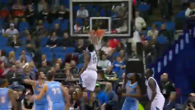 Watch NBA: Andrew Wiggins Soars Across the Lane for the Throwdown Video