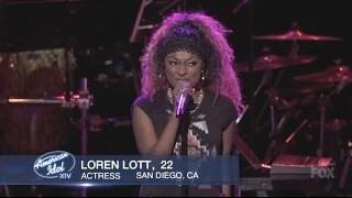 Watch American Idol (Top 8 Girls) - Loren Lott - I Wanna Be Where You Are Video