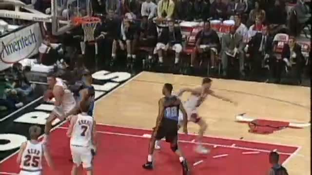 Watch NBA: Larry Johnson and Scottie Pippen Highlight the Top 10 Plays of the Week- March 11, 1995 Video
