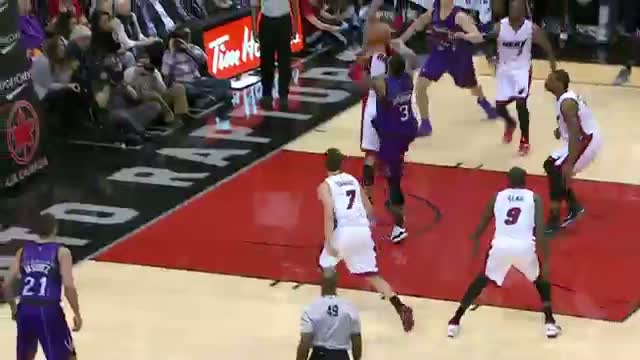 Watch NBA: James Johnson Posterizes Chris Andersen with Strong Jam Video