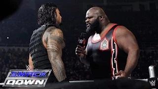 Watch Roman Reigns spears a returning Mark Henry through the barricade: WWE SmackDown, March 12, 2015 Video