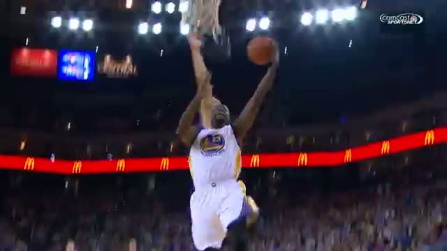 Watch NBA: Jeremy Lin Hustles Back for the Big Man Block Video