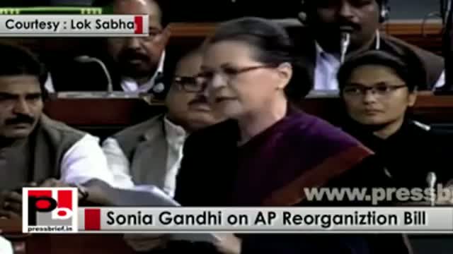 Watch Sonia Gandhi: Modi govt not committed to development of Andhra Pradesh post-bifurcation Video