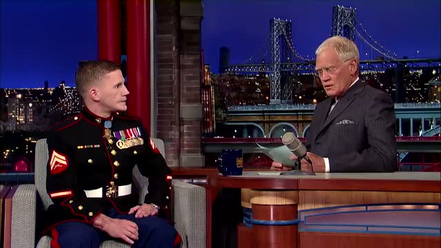 Watch David Letterman - Medal of Honor Recipient, Cpl. Kyle Carpenter Describes His Injuries Video