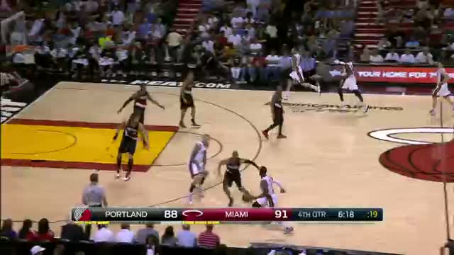 Watch NBA: Dwyane Wade Pours in 32 Points to Edge the Blazers  Video