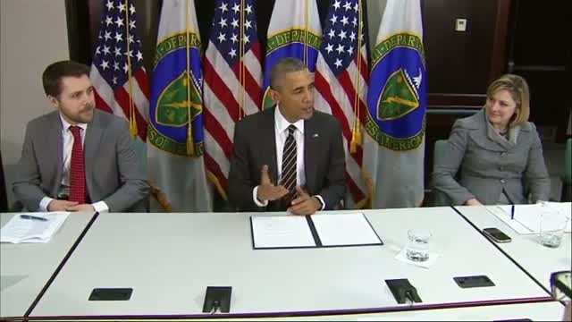 Watch Obama Orders Government to Cut Greenhouse Gases  Video