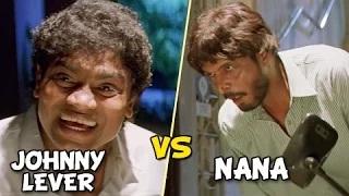 Watch Johnny Lever VS Nana Patekar - Encounter No.2 - Best Comedy Scene - Wajood Video