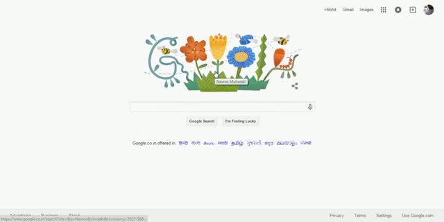 Watch #Navroz Mubarak Google Doodle Celebrated On New Day Holiday 21st March 2015 Video