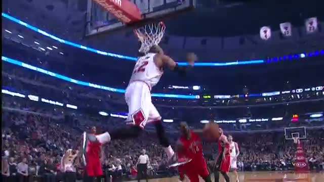 Watch NBA: Pau Gasol Serves Up the Alley-Oop to Taj Gibson  Video
