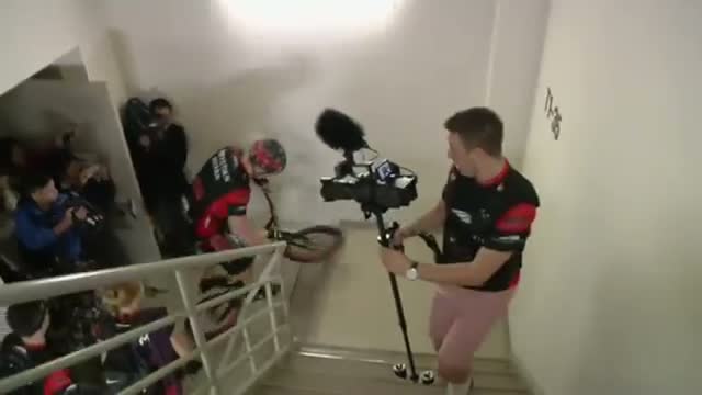 Watch Polish Stunt Cyclist Sets New World Record  Video