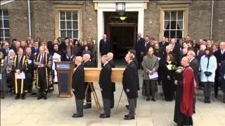 Watch King Richard III's remains begin final journey video Video