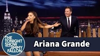 Watch Ariana Grande Does a Spot-On Celine Dion Impression - The Tonight Show Starring Jimmy Fallon Video