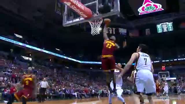 Watch NBA: J.R. Smith Serves Up the Big Alley-Oop to LeBron James  Video