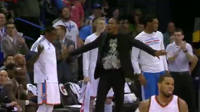 Watch NBA: Augustin Sets Up Westbrook for the Explosive Alley-Oop  Video