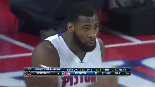 Watch NBA: Andre Drummond Finishes the Oop with the Dynamite Dunk  Video