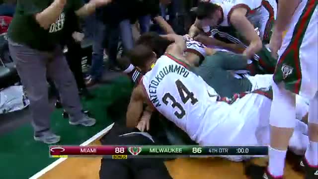 Watch NBA: Khris Middleton Drains Three to Beat the Heat - Taco Bell Buzzer-Beaters  Video