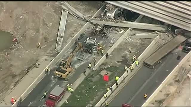 Watch Tractor-trailer Plows Into Bridge, 1 Dead  Video