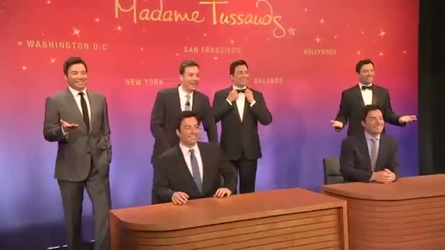 Watch Jimmy Fallon Meets His Wax Doppelgangers  Video