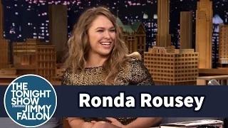 Watch Ronda Rousey Demonstrates Infamous Armbar on Jimmy - The Tonight Show Starring Jimmy Fallon Video