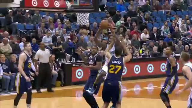 Watch NBA: Andrew Wiggins Takes Flight Over Gobert  Video