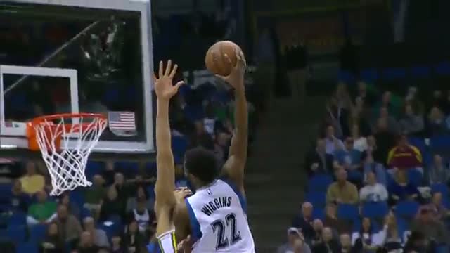 Watch NBA: Andrew Wiggins Posterizes Rudy Gobert...Again!! Video