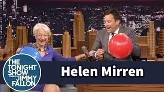 Watch Helen Mirren Chats with Jimmy While Sucking Helium Video