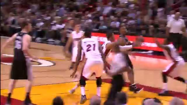 Watch NBA: Hassan Whiteside Swats the Rock Out of Bounds  Video
