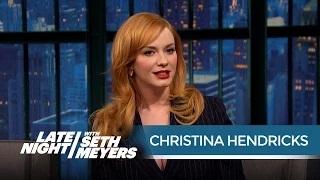 Watch Christina Hendricks on the End of Mad Men - Late Night with Seth Meyers Video