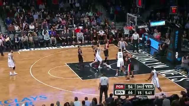 Watch NBA: Brook Lopez Leads Nets over Brother Robin's Trail Blazers Video