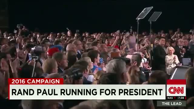 Watch Sen. Rand Paul running for president Video