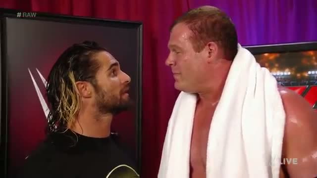 Watch Seth Rollins questions KaneÃ¢â‚¬â„¢s abilities as Director of Operations: WWE Raw, April 6, 2015 Video