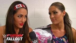 Watch The Bella Twins sound off on the Diva division: WWE Raw Fallout, April 6, 2015 Video