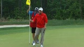 Watch J.B. Holmes' approach leads to fifth straight birdie at Shell Video