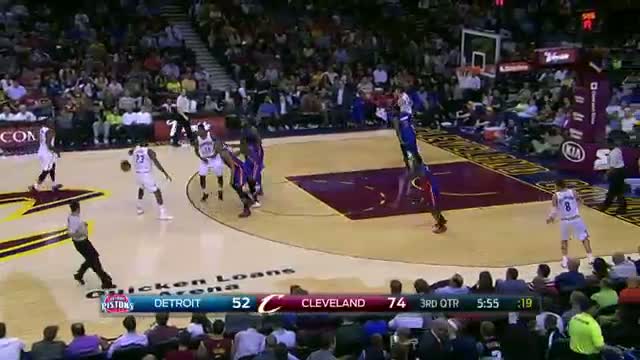 Watch NBA: LeBron James Drops Triple-Double on the Pistons Video