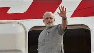 Watch PM Modi leaves for India after 3 nation tour Video