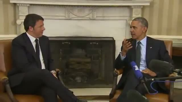 Watch Obama Meets Italian Prime Minister  Video