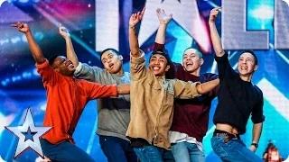 Watch Britain's Got Talent 2015 - Golden buzzer act Boyband are back-flipping AMAZING! | Audition Week 2 Video