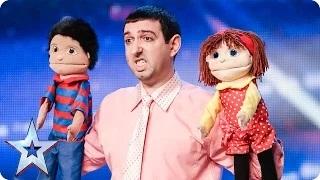 Watch Britain's Got Talent 2015 - Comedian Adam has a little help from his friends | Audition Week 2 Video