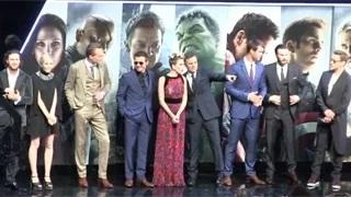 Watch Cast of 'The Avengers: Age Of Ultron' On The Stage At The European Premiere Video