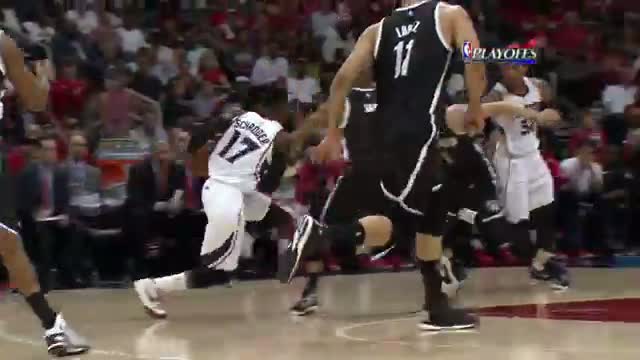 Watch NBA: Dennis Schroder Sinks Falling Circus Layup  Video