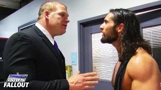Watch Seth Rollins is not happy: WWE SmackDown Fallout, April 23, 2015 Video