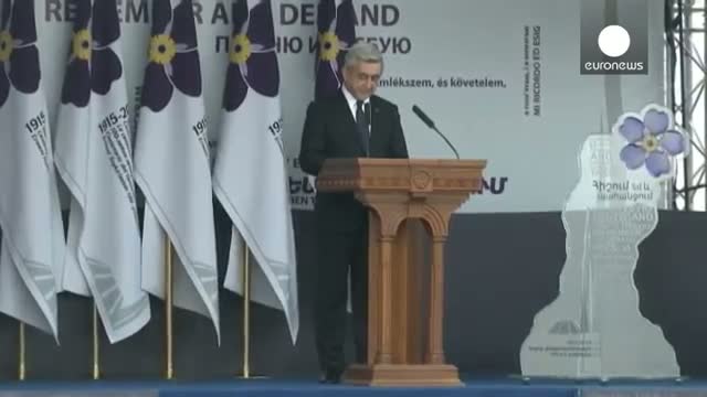 Watch Armenian President: "The 100th anniversary of the Armenian genocide is "a new starting point" Video