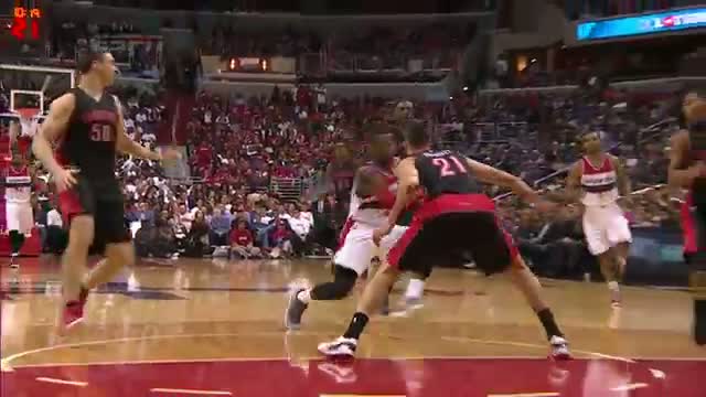 Watch NBA: John Wall Drives, Spins, and Scores Tough Layup  Video