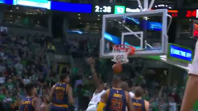 Watch NBA: Brandon Bass Elevates for the And-1 Putback Slam Video