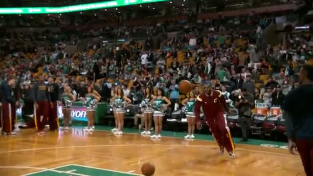 Watch NBA: LeBron James' Pregame Dunk Show in Super Slow-Mo Video
