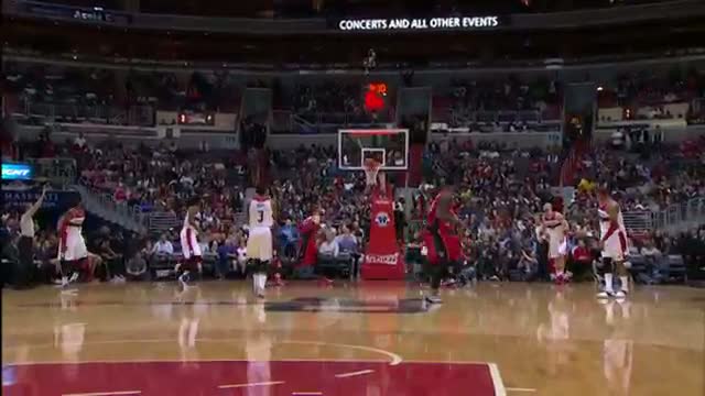 Watch NBA: Bradley Beal Rattles Home the Long Three to Beat the Shot Clock Video