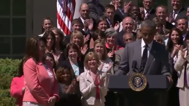 Watch President Obama Awards Teacher of the Year  Video