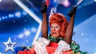 Watch Drag artist Mister Sister thinks she Can Can get four yeses | Britain's Got Talent 2015 Video