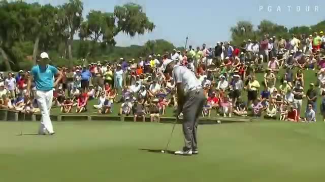 Watch Tiger Woods cards first birdie of Round 1 at THE PLAYERS Video