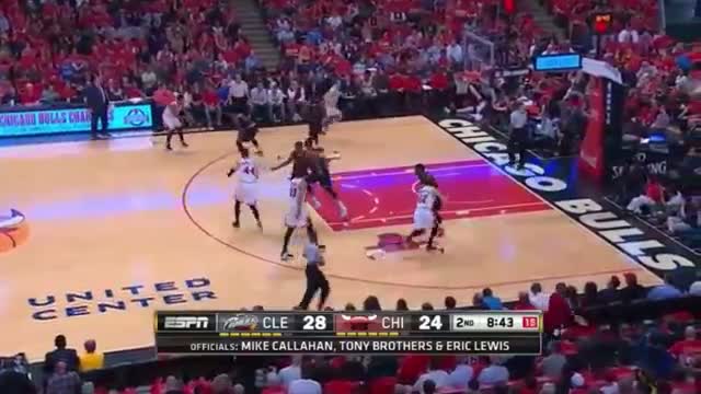 Watch NBA: Cleveland Cavaliers vs Chicago Bulls | First Half Highlights | Game 3 | May 8, 2015 Video